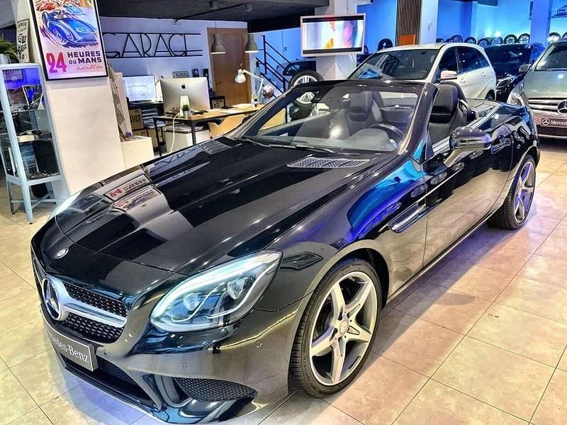 Negro Usado 2016 Mercedes SLC200 Descapotable | 26.490 € (Precio justo) - Imagen 1/4