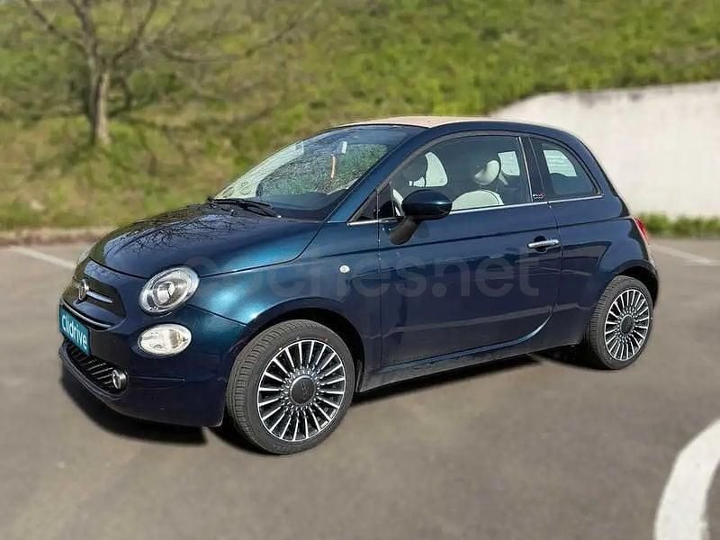Usado Fiat 500C Lounge 69 CV (50 kW) 2018 Azul Descapotable