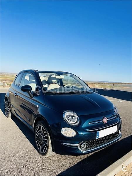 Usado Fiat 500C Pop 69 CV (50 kW) 2017 Azul Descapotable