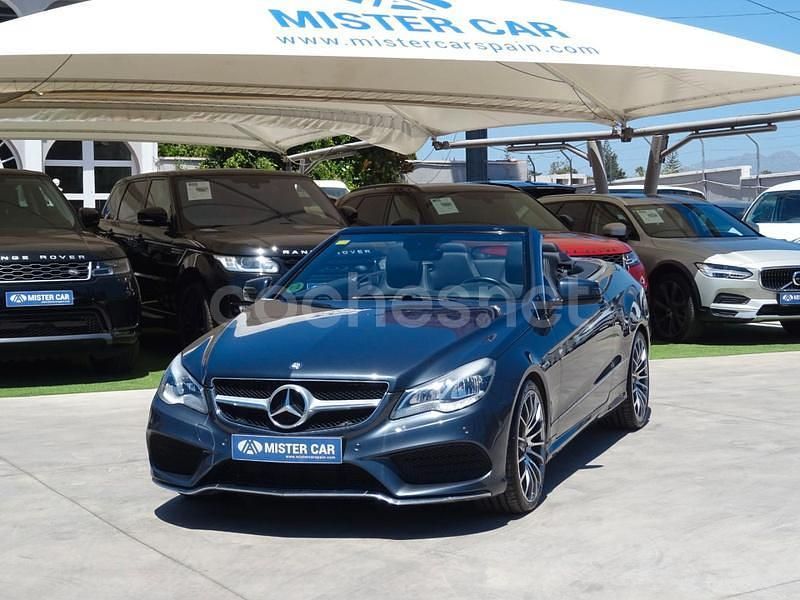 Gris / plata Usado 2014 Mercedes E200 Descapotable | 27.900 € (Un poco caro) - Imagen 1/4