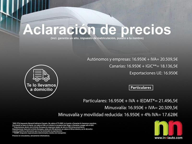 Usado Ford Transit 130 CV (95 kW) 2019 Blanco Berlina