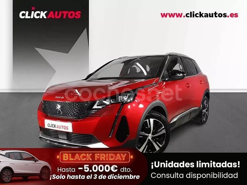 Rojo Usado 2021 Peugeot 3008 GT SUV | 18.500 € (Precio justo) - Imagen 1/4