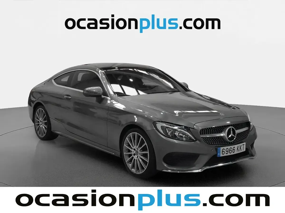 Usado Mercedes C200 184 CV (135 kW) 2018 Gris Coupe