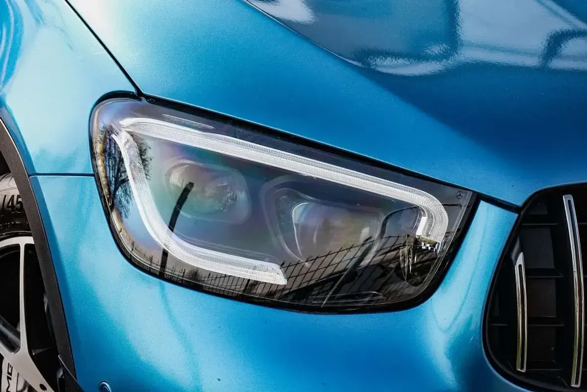 Käytetty Mercedes GLC43 AMG AMG 390 HP (286 kW) 2021 Sininen Katumaasturi