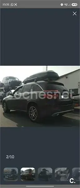 Usado Mercedes GLC220 170 CV (125 kW) 2018 Negro SUV