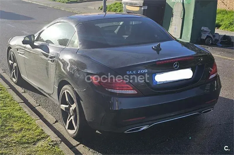 Usado Mercedes SLC200 184 CV (135 kW) 2019 Negro Descapotable