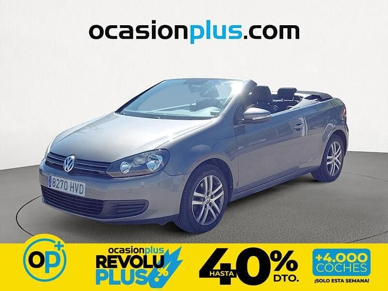 Usado VW Golf Cabriolet 105 CV (77 kW) 2013 Gris Descapotable
