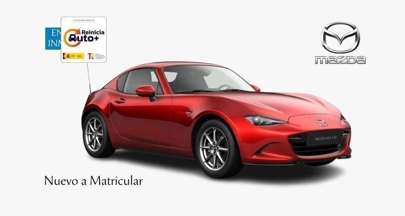 Rojo Nuevo 2025 Mazda MX5 Exclusive-Line Descapotable | 33.950 € (Precio justo) - Imagen 1/4