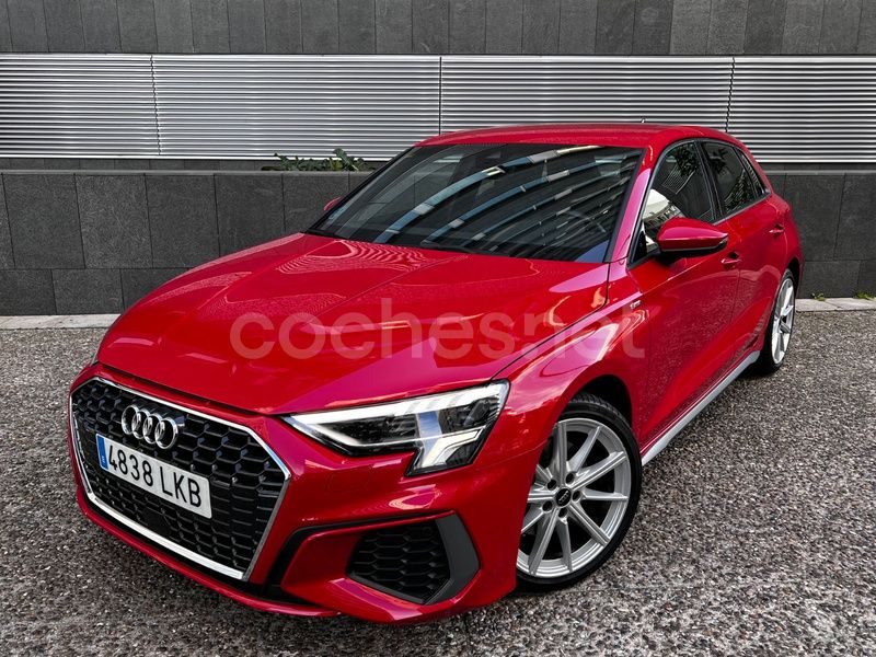 Rojo Usado 2020 Audi A3 Sportback S-Line Berlina | 26.500 € (Precio justo) - Imagen 1/4