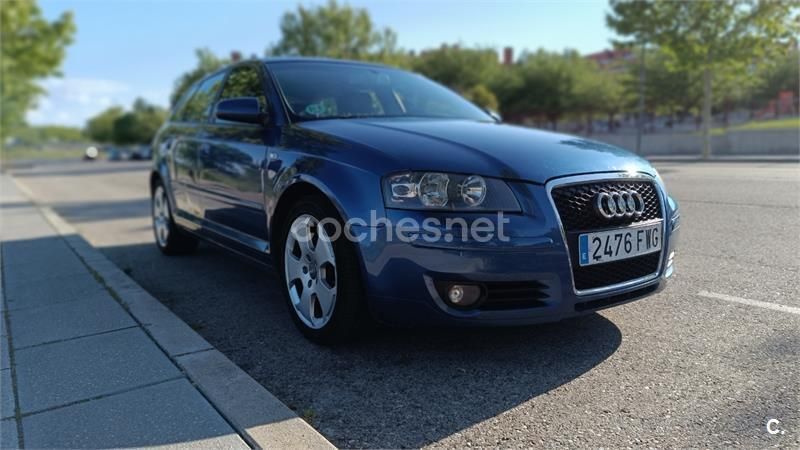 Azul Usado 2007 Audi A3 Sportback Ambition Berlina | 4900 € (Super precio) - Imagen 1/4