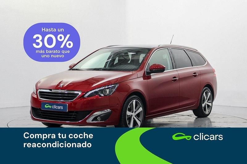 Rojo Usado 2015 Peugeot 308 Allure Familiar | 9490 € (Precio justo) - Imagen 1/4