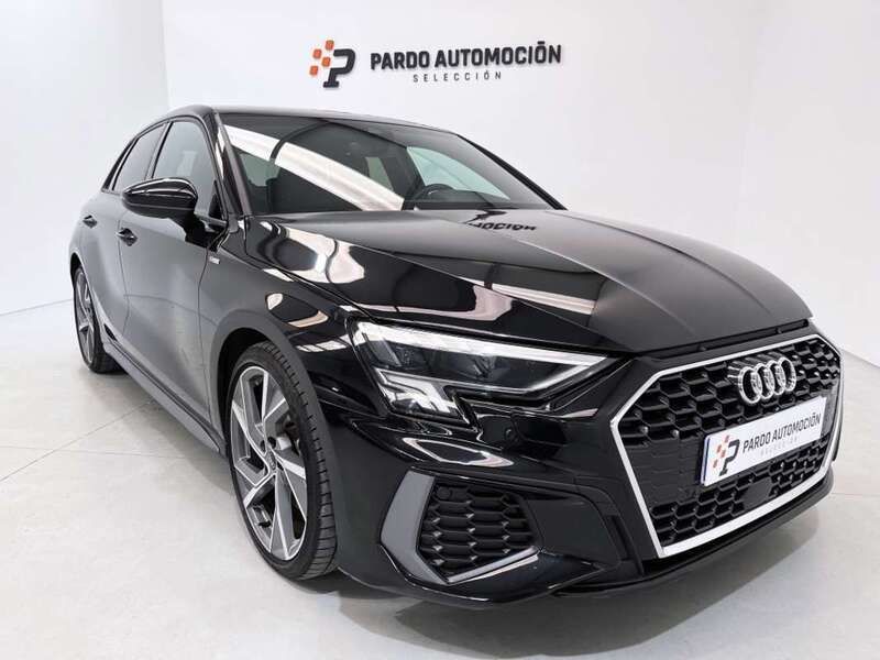 Negro Usado 2022 Audi A3 Sportback S-Line Utilitario | 24.900 € (Buen precio) - Imagen 1/4