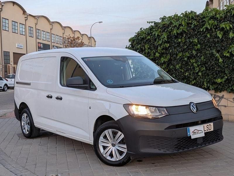 Blanco Usado 2021 VW Caddy Maxi Monovolumen | 17.950 € (Buen precio) - Imagen 1/4