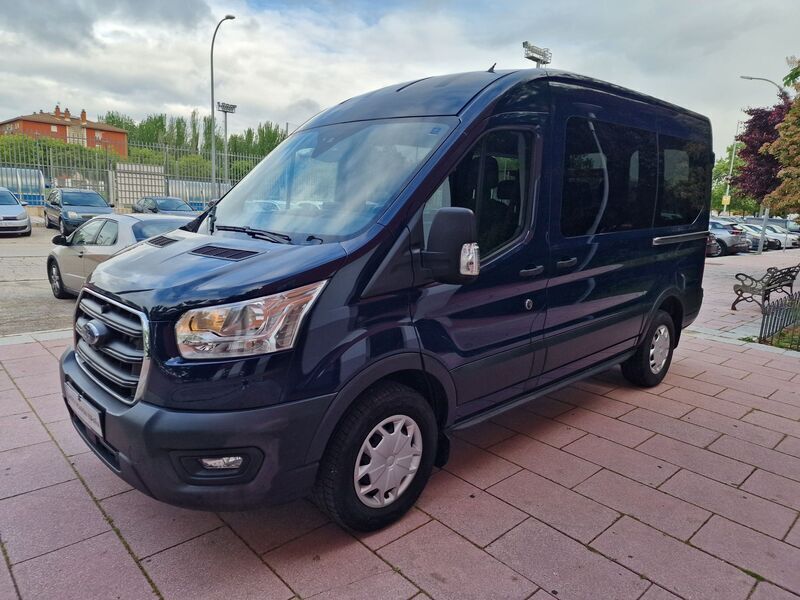 Azul Usado 2020 Ford Transit Trend Familiar | 32.900 € - Imagen 1/4