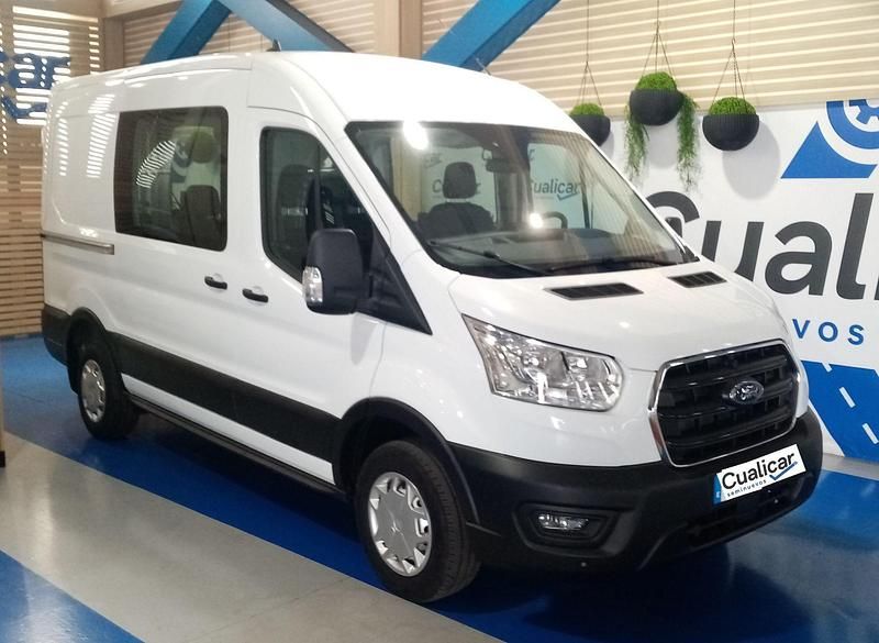 Blanco Usado 2021 Ford Transit Trend Berlina | 25.490 € (Precio justo) - Imagen 1/4