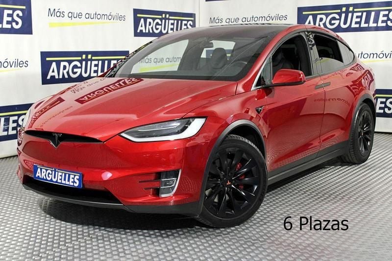 Rojo Usado 2018 Tesla Model X SUV | 36.800 € (Buen precio) - Imagen 1/4