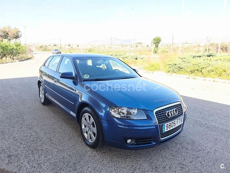 Usado Audi A3 Ambition 140 CV (102 kW) 2007 Azul Utilitario