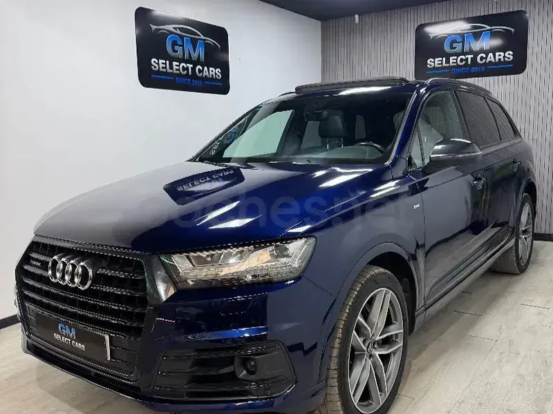 Usado Audi Q7 S-Line 286 CV (210 kW) 2019 Azul SUV