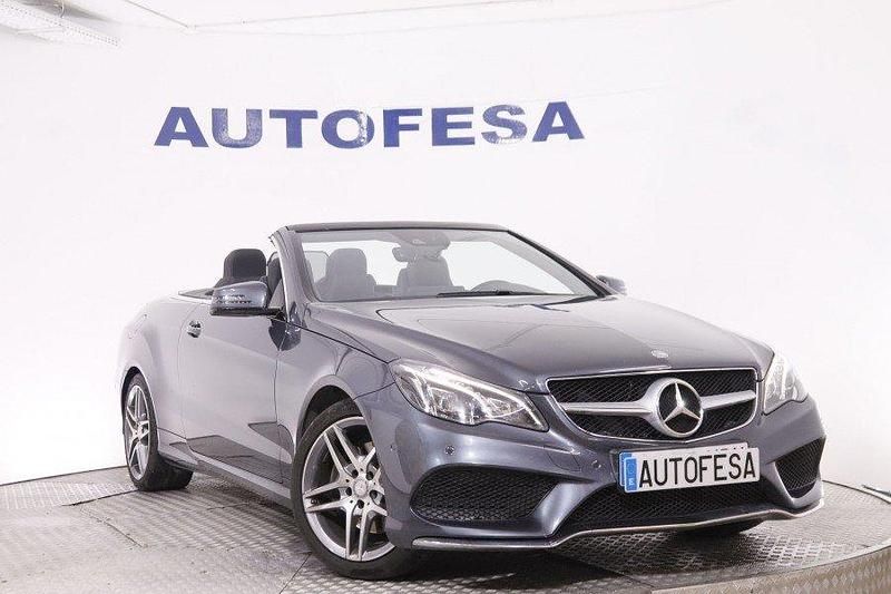 Usado Mercedes E220 AMG line 170 CV (125 kW) 2015 Gris titanio Descapotable