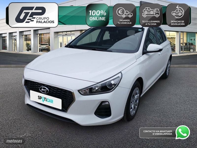 Usado Hyundai i30 95 CV (69 kW) 2018 Blanco Berlina