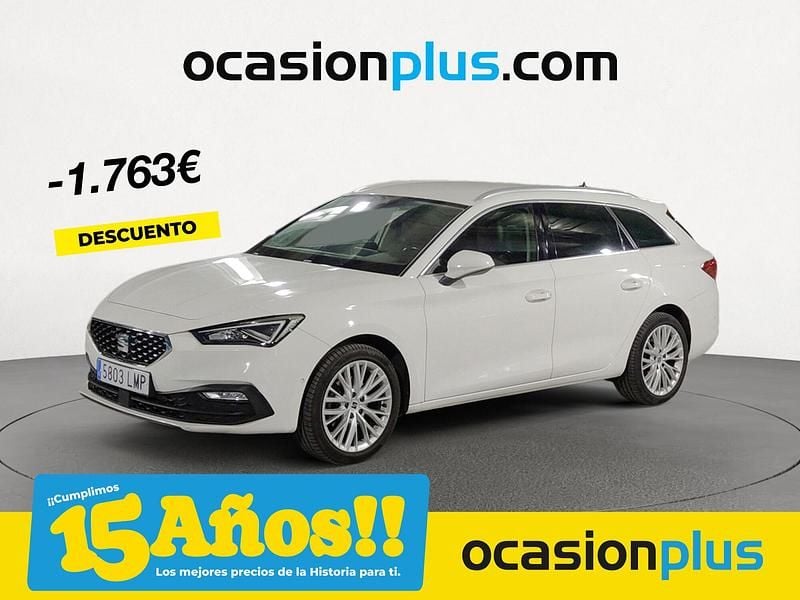 Blanco Usado 2021 Seat Leon XCELLENCE Familiar | 15.550 € (Buen precio) - Imagen 1/4