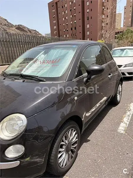 Usado Fiat 500 Lounge 69 CV (50 kW) 2014 Negro Berlina