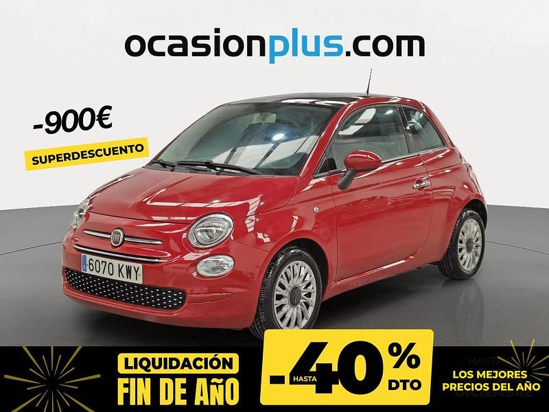 Rojo Usado 2019 Fiat 500 Lounge Utilitario | 9900 € (Precio justo) - Imagen 1/4