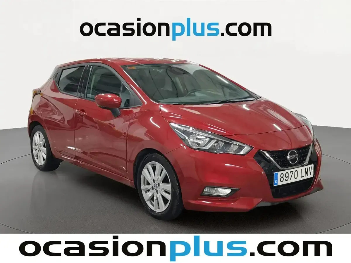 Usado Nissan Micra N-Connecta 100 CV (73 kW) 2021 Rojo Utilitario