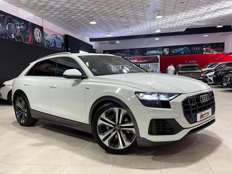 Usado Audi Q8 S-Line 286 CV (210 kW) 2019 Blanco SUV