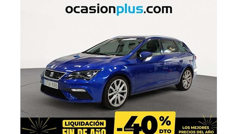 Azul Usado 2017 Seat Leon ST FR Familiar | 17.900 € (Caro) - Imagen 1/4