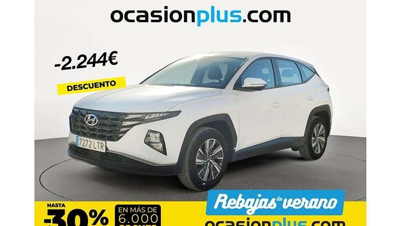 Blanco Usado 2021 Hyundai Tucson SUV | 17.273 € (Precio justo) - Imagen 1/4
