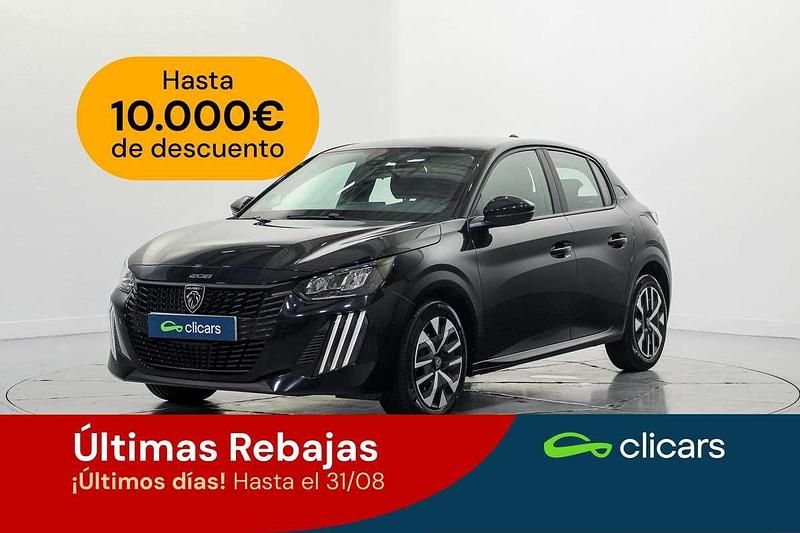 Negro Usado 2024 Peugeot 208 Active Utilitario | 14.590 € (Buen precio) - Imagen 1/4