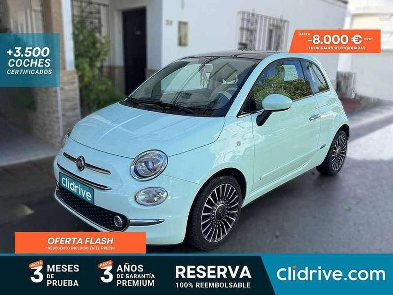 Usado Fiat 500 Lounge 69 CV (50 kW) 2017 Verde Utilitario
