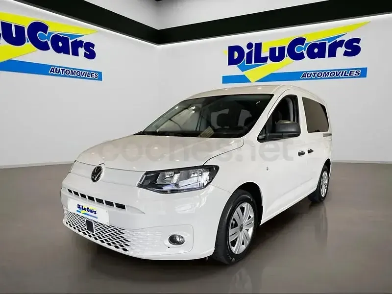 Usado VW Caddy Edition 102 CV (75 kW) 2021 Blanco Monovolumen