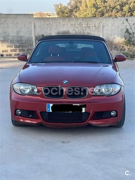 Rojo Usado 2009 BMW 120 Cabriolet Descapotable | 10.000 € (Precio justo) - Imagen 1/2