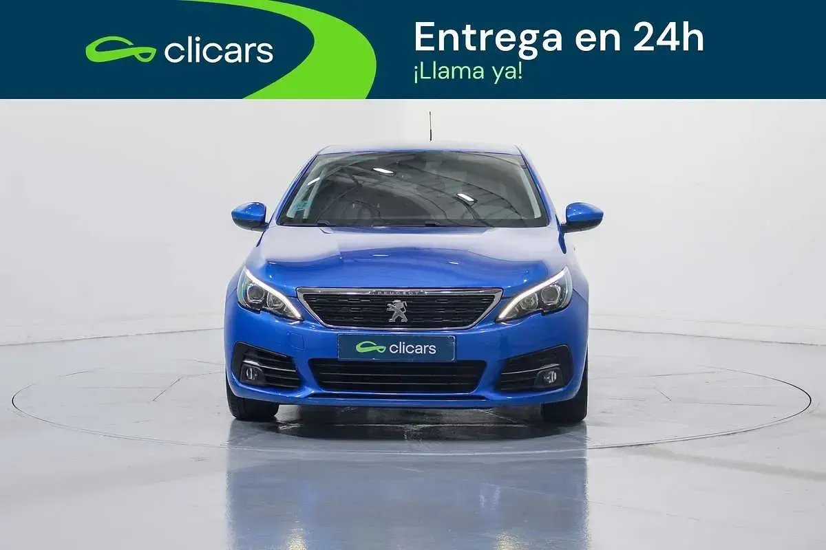Usado Peugeot 308 Active 99 CV (72 kW) 2020 Azul Utilitario