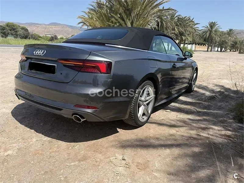 Usado Audi A5 Cabriolet 190 CV (139 kW) 2018 Gris / plata Descapotable
