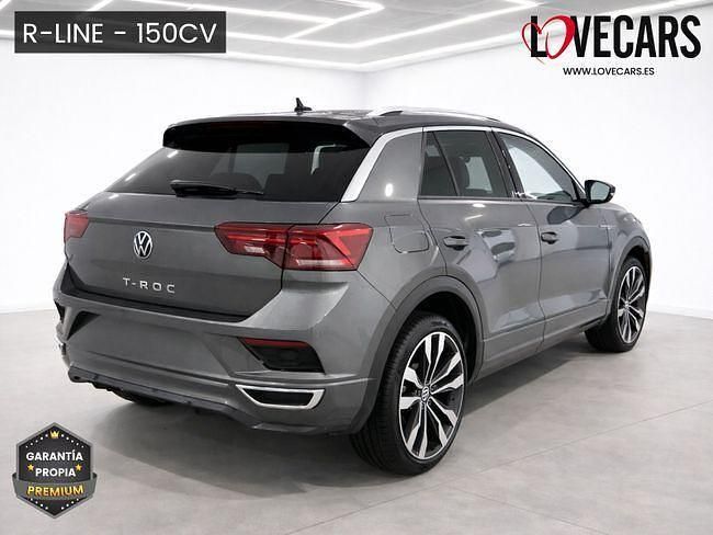 Usado VW T-Roc R-line 150 CV (110 kW) 2022 Gris / plata SUV
