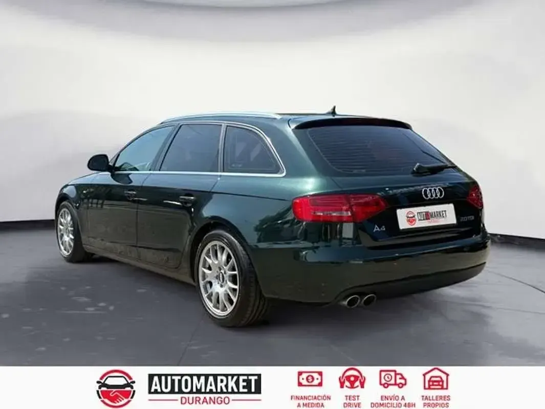 Usado Audi A4 S-Line 140 CV (102 kW) 2008 Verde Familiar