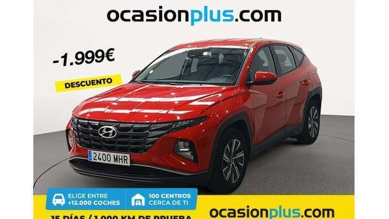 Rojo Usado 2023 Hyundai Tucson SUV | 19.991 € (Precio justo) - Imagen 1/4