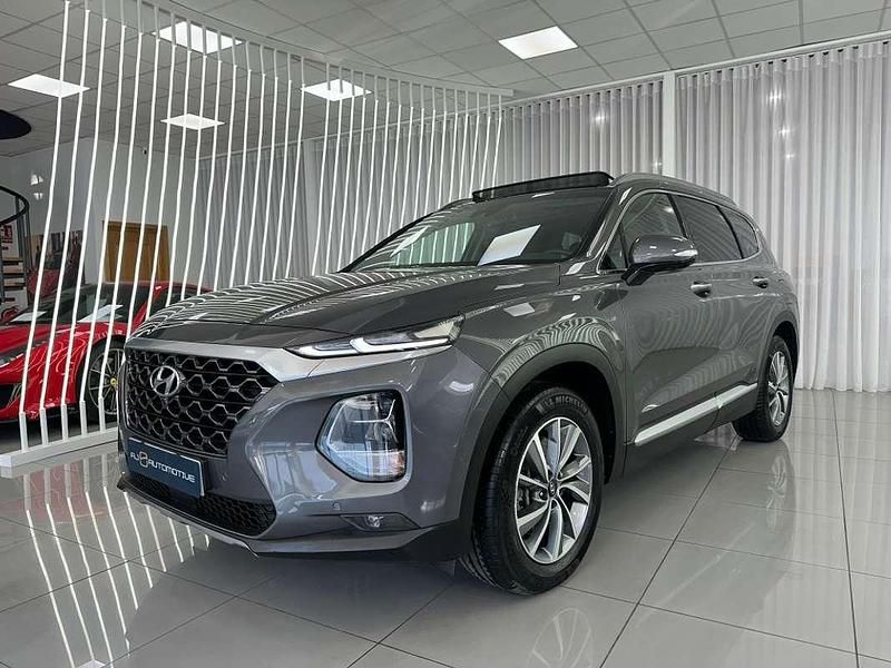 Gris Usado 2021 Hyundai Santa Fe Style SUV | 31.990 € (Precio justo) - Imagen 1/4