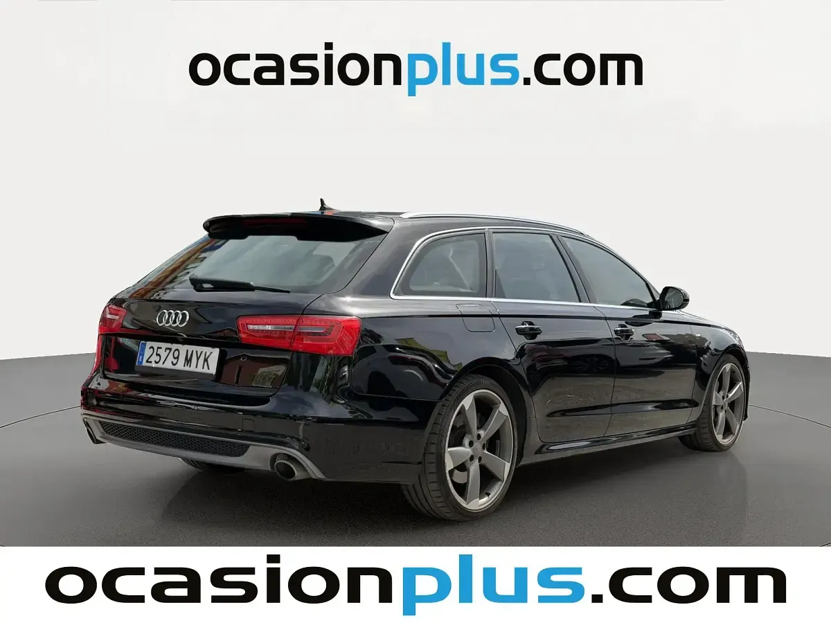 Usado Audi A6 S-Line 313 CV (230 kW) 2013 Negro Familiar
