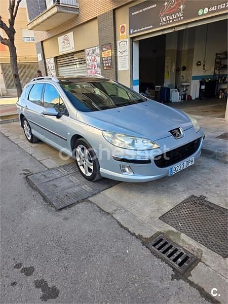 Usado Peugeot 407 Sport 136 CV (100 kW) 2005 Azul Familiar