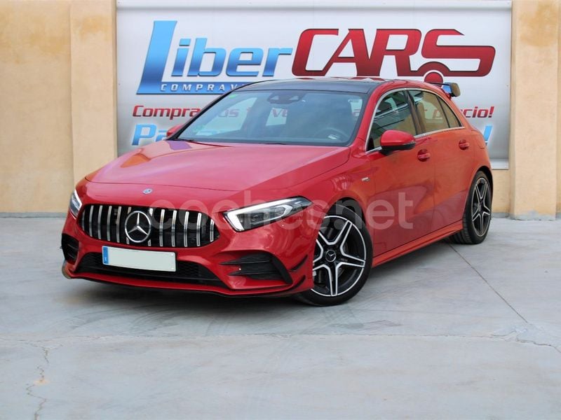 Rojo Usado 2019 Mercedes A35 AMG Berlina | 42.890 € (Precio justo) - Imagen 1/4