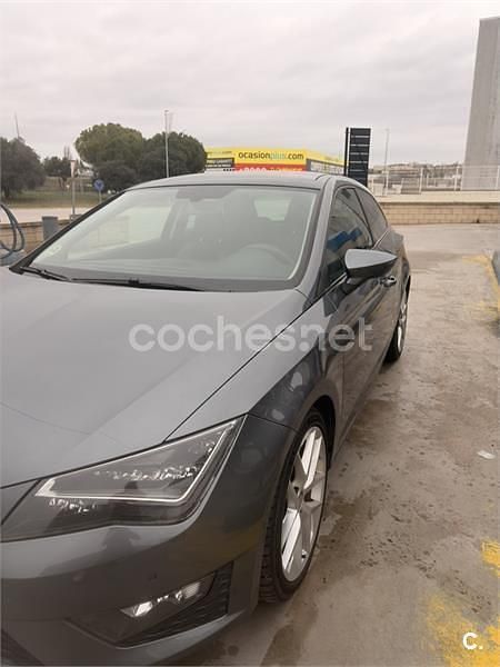 Usado Seat Leon SC FR 184 CV (135 kW) 2014 Gris / plata Utilitario