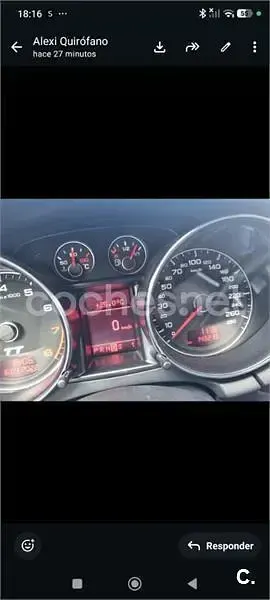 Usado Audi TT 250 CV (183 kW) 2008 Negro Coupe