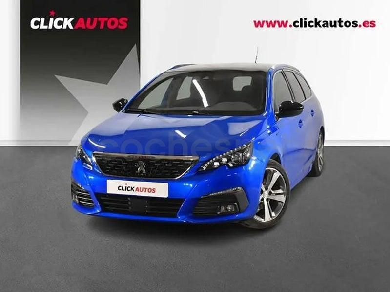 Usado Peugeot 308 SW GT 130 CV (95 kW) 2021 Azul Familiar
