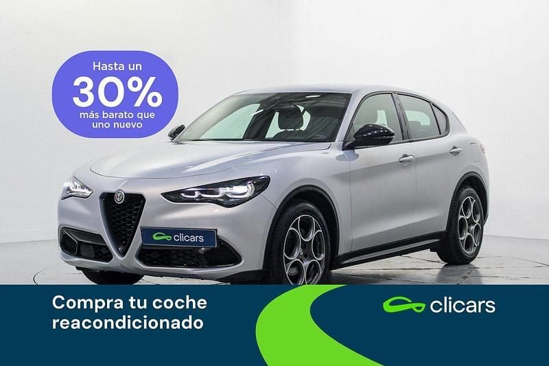 Gris Usado 2023 Alfa Romeo Stelvio Sprint SUV | 27.990 € (Precio justo) - Imagen 1/4