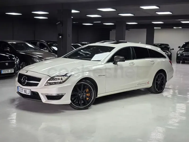 Usado Mercedes CLS63 AMG Shooting Brake AMG 585 CV (430 kW) 2014 Blanco Familiar
