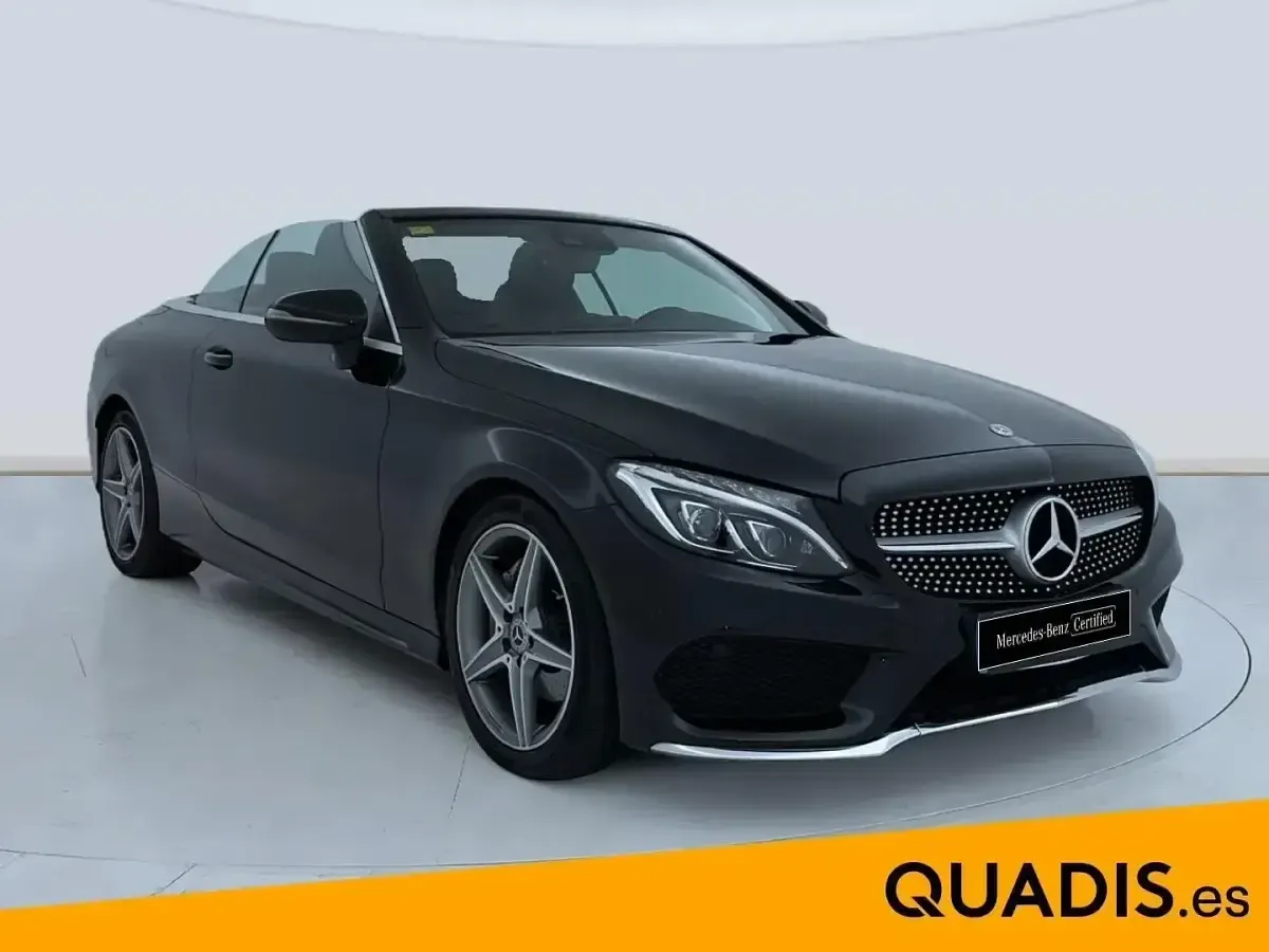 Usado Mercedes C220 170 CV (125 kW) 2018 Negro Descapotable